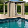 Generico Tende per gazebo esterno 160x260 cm in Tela - Tende da sole a caduta per Balcone