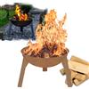 FENNEK Rustic | piccolo braciere con diametro di 43 cm | realizzato in lamiera d