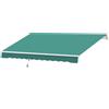 Outsunny Tenda da Sole Avvolgibile a Caduta Manuale, 3x2.5m Bianco