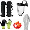 Sabart Srl KIT PROTEZIONE DECESPUGLIATORE COMPLETO DI GAMBALI, PARASTINCHI+VISIERA+TAPPI