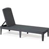 Keter LETTINO PIEGHEVOLE PRENDISOLE KETER JAIPUR SUNLOUNGER RICHIUDIBILE IN RATTAN