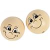 Creativ 57099 - Palline Smiley, D: 30 mm, legno, 10 pezzi