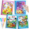 JoyPlus 4 Pezzi Libro di Pittura ad Acqua con 4 Penna Acqua, Libro Magico ad Acq