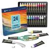 INK LAB Pitture Acrilici Metallizzati 24 Tubi 12ml Colori Acrilici Metallici Set