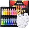 Topsics Colori Acrilici per Dipingere, 16 Tubi 36ml Atossici Set di Colori Acril