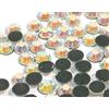 Perlin 720 pezzi Hot Fix 6 mm vetro posteriore piatto strass SS30 HotFix rotondo