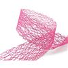 finemark Nastro a rete per regali, 20 m x 38 mm, colore rosa lea (55)