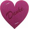 Petra's Bastel-news PETRA di mestiere-notizie A-HEF3960-35 15 x cuore simmetrico, 60 mm con,"grazie"