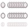 PH PandaHall 30pcs ovale cabochon vassoi castone antico argento cabochon