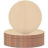 Ksvaye 12 Pezzi Rotondi Dischi Legno 20 cm / 7,87 Pollici Tavole per Fai da Te,
