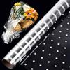 Non applicabile Cellophane Trasparente Rotolo Puntini Bianchi, XCOZU 6M x 40CM Cellophane