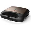 BLACK+DECKER BXSA752 - Macchina per Sandwich 750W | Piastre Grill 21,5x12,5 cm |