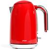 Livoo bollitore elettrico 1.7l 2200w rosso dod180r