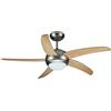 V-TAC VT-6053-5 Ventilatore LED da Soffitto 2*E27 con Motore a Corrente Alternat