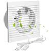 Nizirioo 1 pezzo 100mm Ventilatore da bagno: ventilatore a parete da 4 pollici c