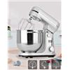 Biolomix Impastatrice Planetaria Digitale Automatica Robot Cucina 6LT 1200W Inox -Silver