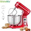Biolomix Impastatrice Planetaria Digitale Automatica Robot da Cucina 6LT 1200W -Inox- Red