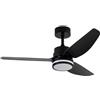 Eden pulse Ventilatore nero 20 W LED integrato 2350 lm, 3 temperature, telecoman