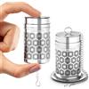 Reinmoson Infusore per tisane acciaio inox - 3 × 5,6 cm mini infusore tè a magli