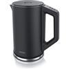 arendo - Bollitore Acqua Elettrico in Acciaio Inox - Modello Elegant - 1,5 Li...