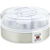 HOMCOM Yogurtiera 20W da 1.5L in Plastica e Acciaio Inox Bianca
