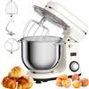 Biolomix Impastatrice Planetaria Digitale Automatica Robot da Cucina 6LT 1200W Inox-White