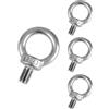 QWORK 4 Pezzi M12 Bulloni ad Occhiello, M12 Bullone per Sollevamento Filettato M