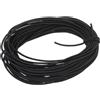 VVHFXD Corda di gomma da 6 mm, corda di gomma da 15 m, fascia elastica nera, corda di e