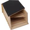 Okuyonic Bat Box Impermeabile Antivento Outdoor Bat House Legno Doppia Camera Ec