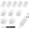 Aroidful Connettore LED 3 Pin 10mm Senza Saldatura per Striscia LED WS2811 WS281