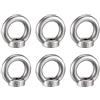Keleily 6Pzi Golfare Femmina M12 Occhielli in Acciaio Inox Ghiere Bullone di Fis