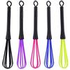 Dioche Frusta di Plastica, Piccola, Frusta per Capelli 5 Pezzi Plastica Salone Barbiere