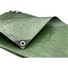 SKIR'CO Telone verde 3x3 m, impermeabile, 110 g/m2, con occhielli, telo protetti