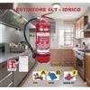 ESTINTORE IDRICO LT 6 OMOLOGATO INDEALE PER B&B CASE VACANZA e cartelli