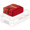 Einhell TC-CP 18 Li-Solo Adattatore USB a batteria Power X-Change (18 V, 1 - 5 V
