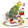 CUTPOPUP Albero di Natale - Biglietto Natale, Biglietti Buon Natale, (u5W)