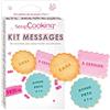 ScrapCooking - Stampi lettere, numeri per Messaggi per Biscotti, Plastica, Rosa