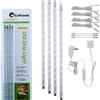 Cefrank Kit luminoso a LED mobili con 4 barre (bianco freddo - 6000K) ideale per