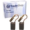 Trade-Shop 2 spazzole di carbone per Metabo WE 22-230 MVT, WE 22-230 MVT Quick, WE 24-230 M