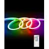 ShineBurky Striscia LED Neon 5M, Striscia Led RGB, Striscia Led 12V Impermeabile