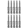 QUARKZMAN 10pz Punte a Stella Ts20 a 5 Punte, Attacco Esagonale da 1/4", Lunghez