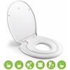 Himimi Sedile WC, Himimi Copriwater per Famiglia con Chiusura Rallentata, Tavoletta WC