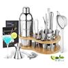 YISSVIC Shaker Cocktail Set 22 Pezzi Kit Barman Professionale in Acciaio