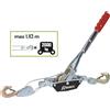 Ribimex Argano Manuale a Fune Ribimex 2T PRTIRF2T Cavo 2,2m