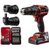Einhell Trapano avvitatore a batteria TE-CD 18/45 3X-Li +22 1x2,0 Ah PXC
