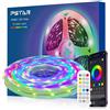PSTAR Striscia LED RGBIC 5 Metri, Retroilluminazione LED per TV per TV e PC da 65 a...