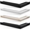 Kratki Griglia di ventilazione LUFT angolo sinistra 80x40x9 crema Slim