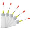 MYSY 5pcs Flaconi con ago 30ml, Flacone applicatore con aghi di erogazione e