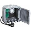 Unitec 44244, Distributore di Corrente con 2 Prese e Timer