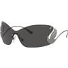 Swarovski 5691705 Occhiali da sole Mascherina, Cigno SK7020 Grigi
